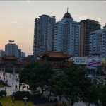 Coucher de soleil à Kunming